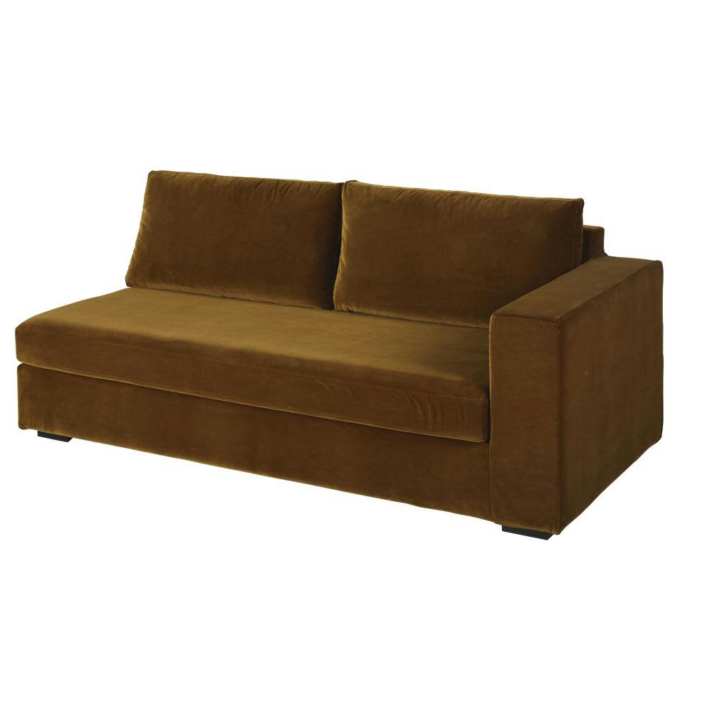 Jekill - Accoudoir droit pour canapé modulable 2 places coloris bronze