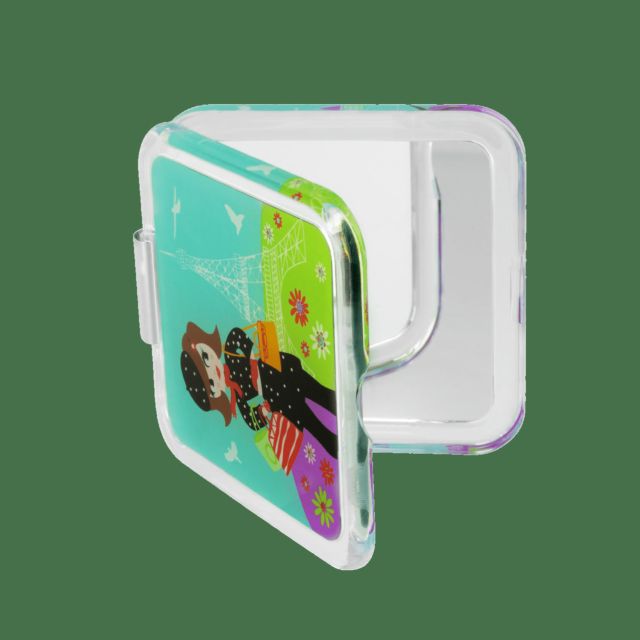 CLAP - Miroir de poche carré 10x10cm