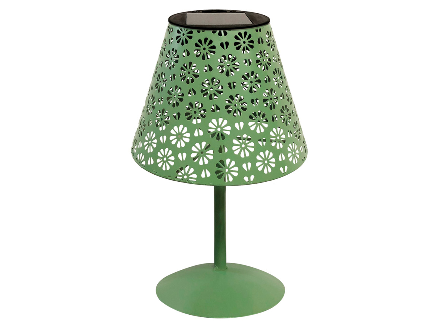 Lampka ogrodowa stojąca Cire LED metalowa zielona