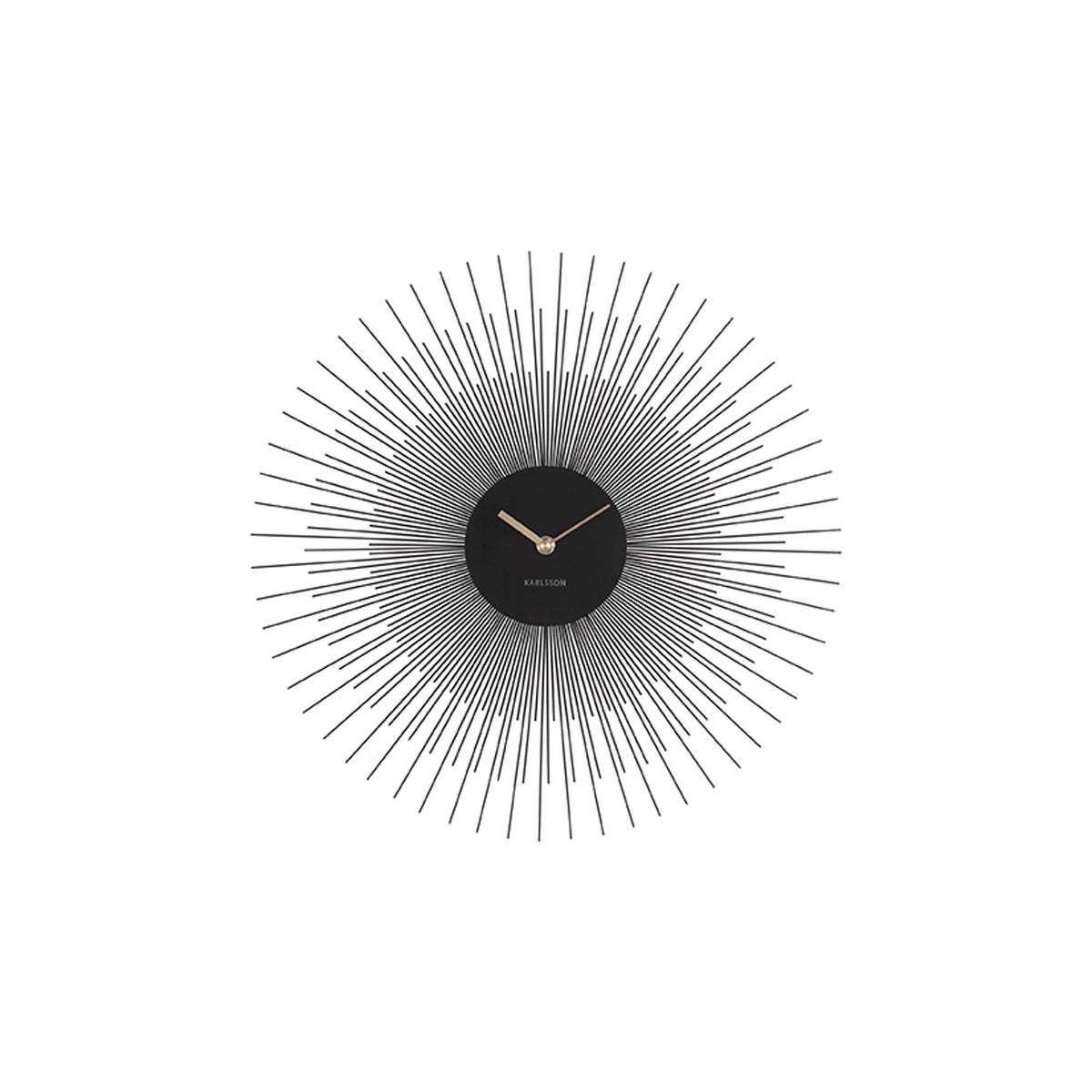 Karlsson wandklok - zwart - Ø45cm