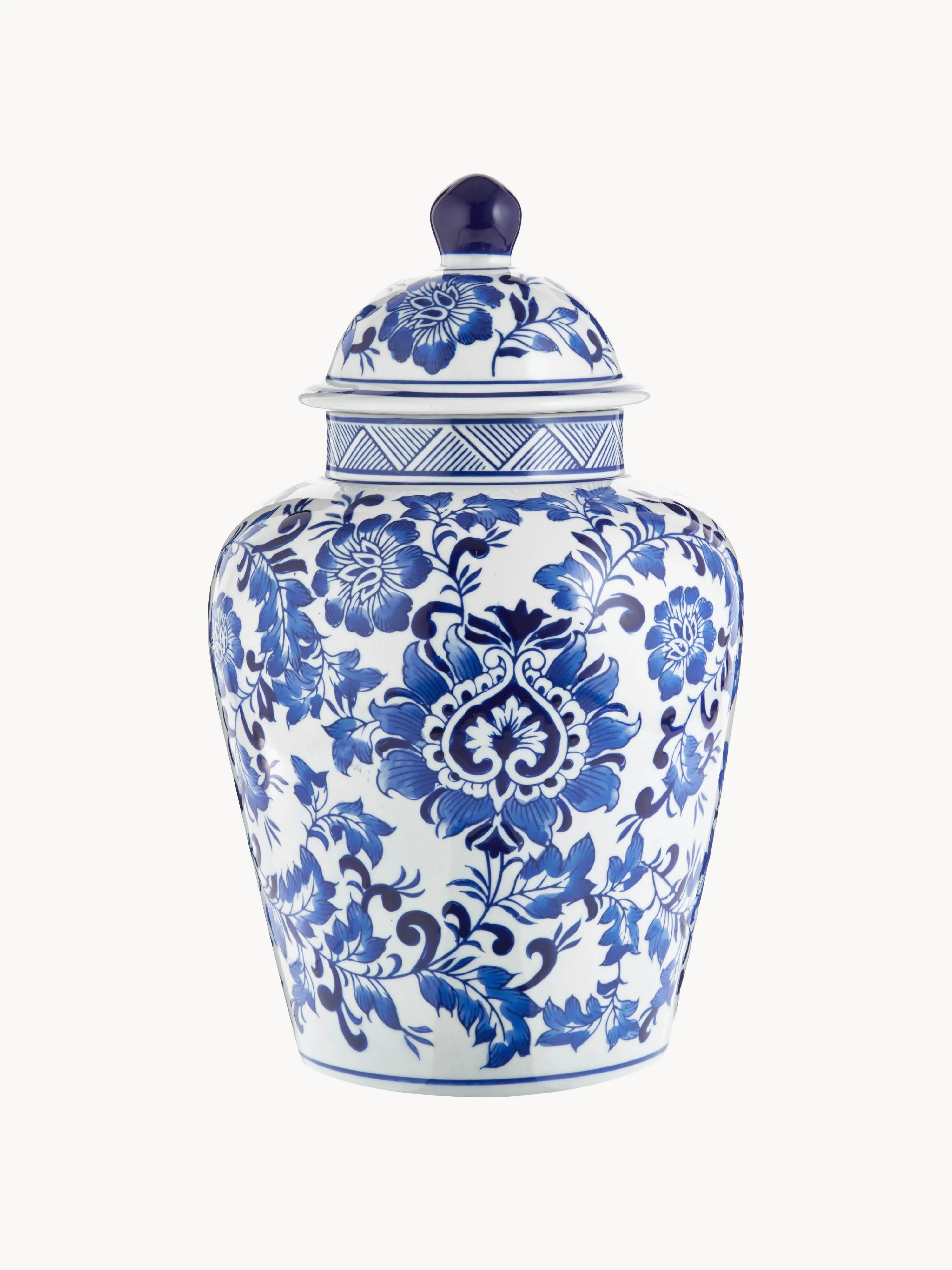 Große Deckelvase Annabelle aus Porzellan, H 35 cm