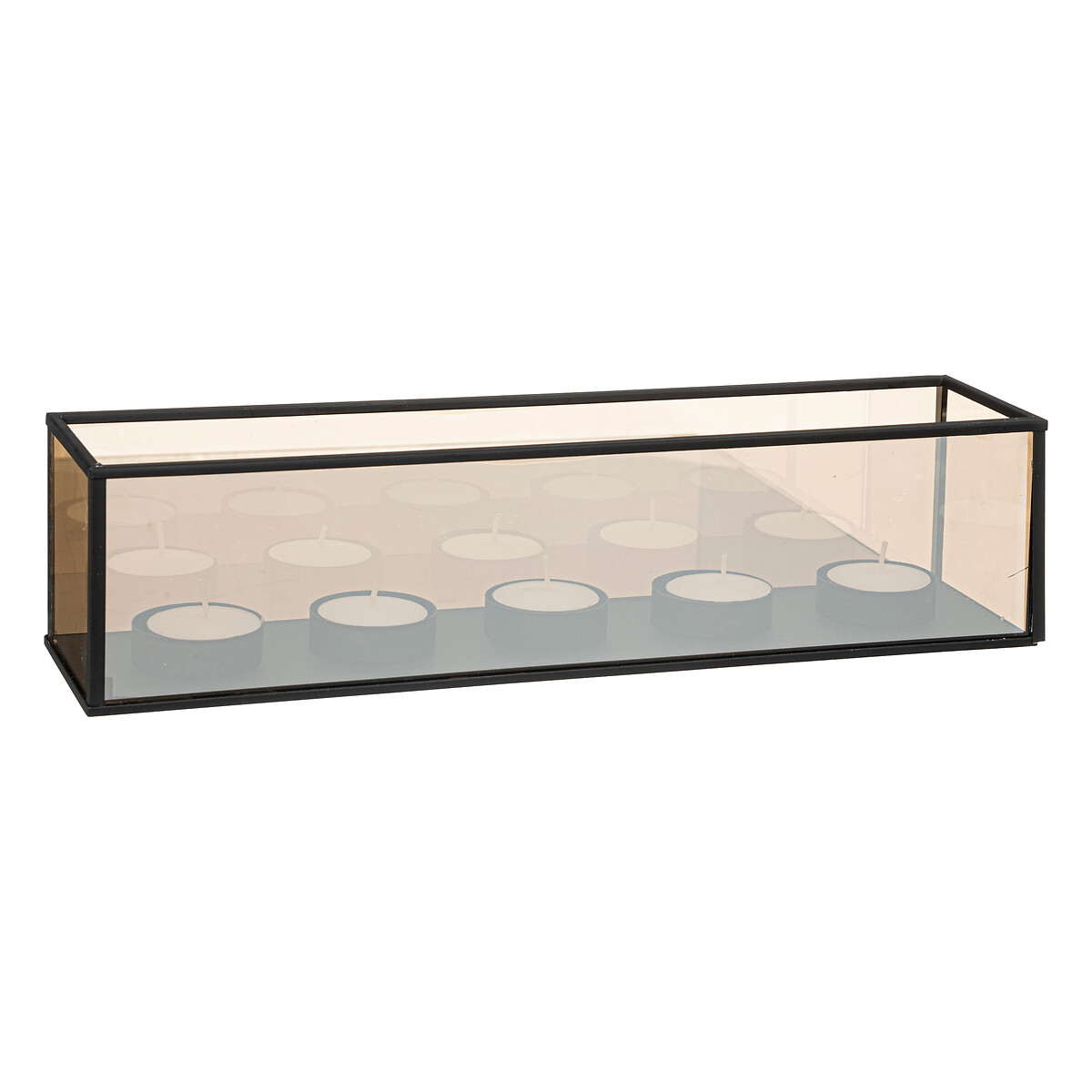 Photophore 5 candles "Infini" Glass, 34x8,2 cm