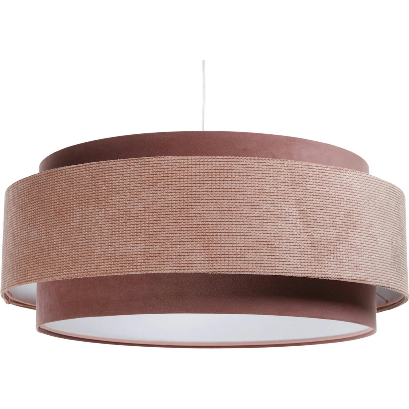 DOBLO - Suspension Tissu Rose 60x60x25 cm