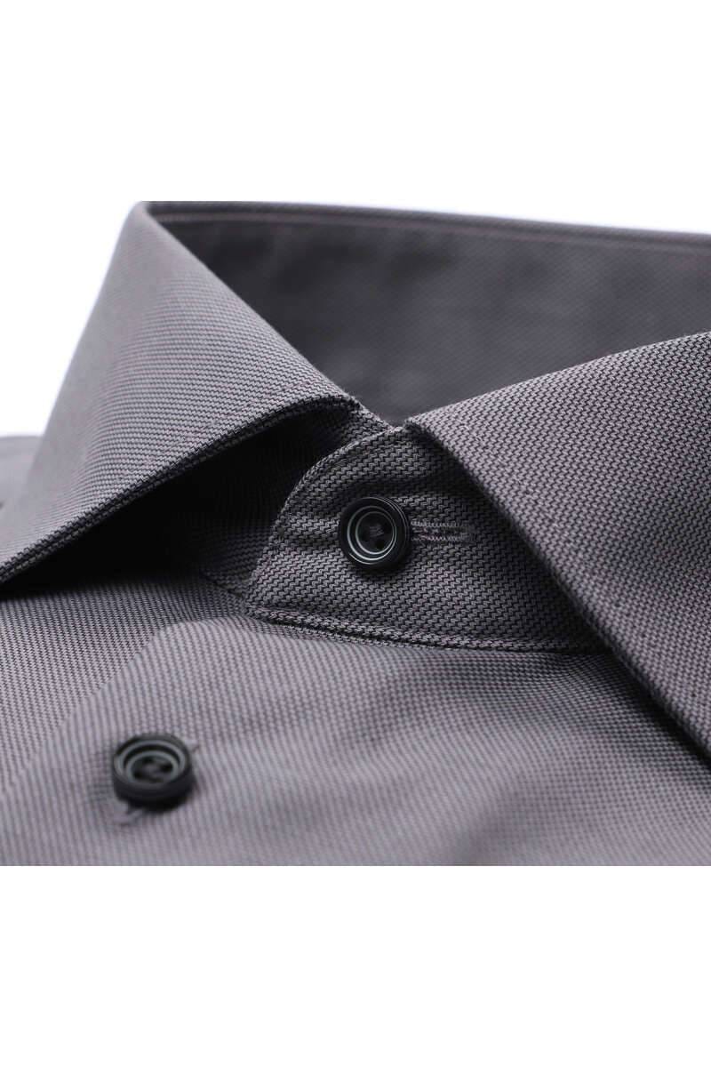 ETERNA Modern Fit Hemd grau, Strukturiert