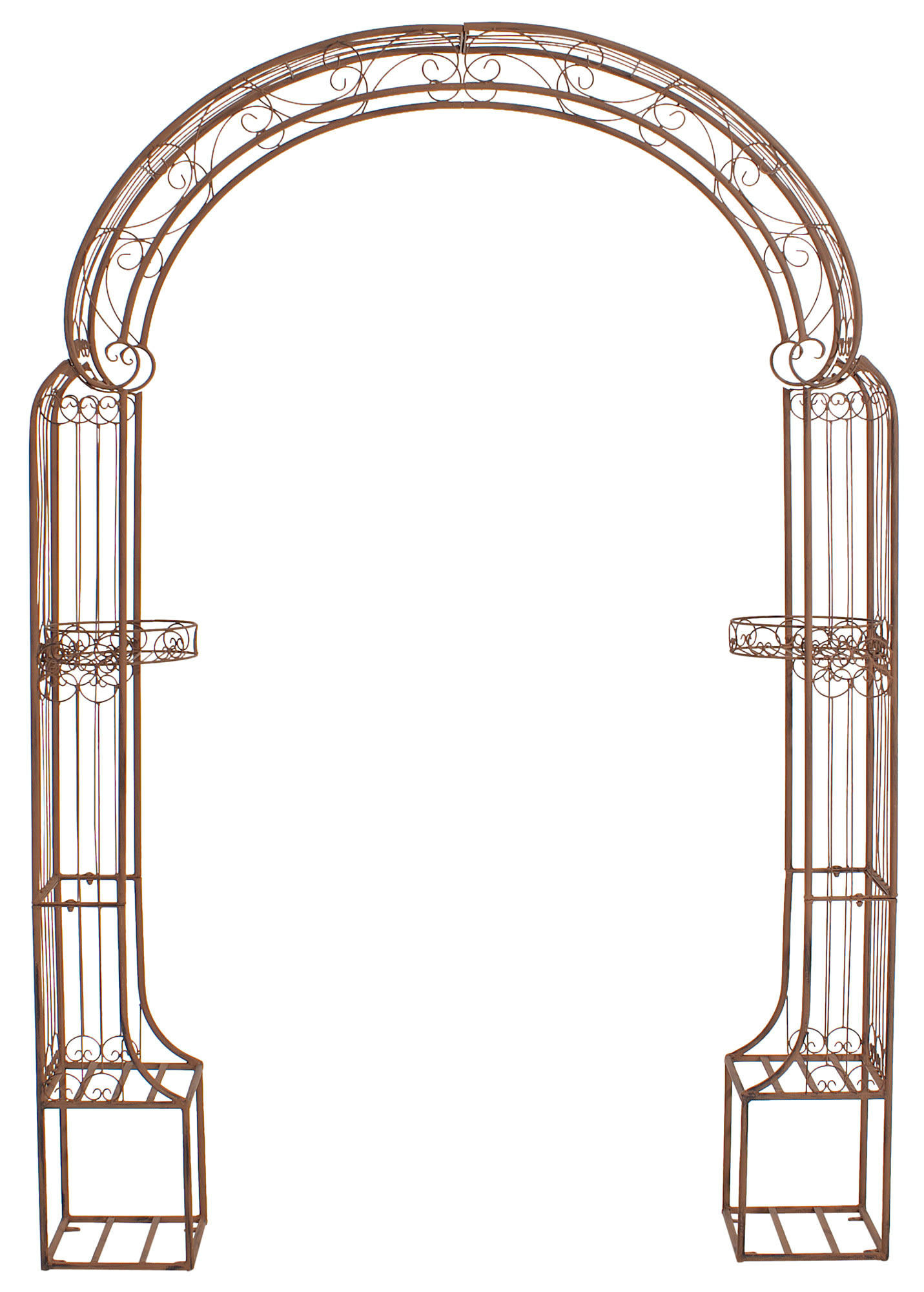 ALESSIA - Arche pour plantes grimpantes en métal Marron antique