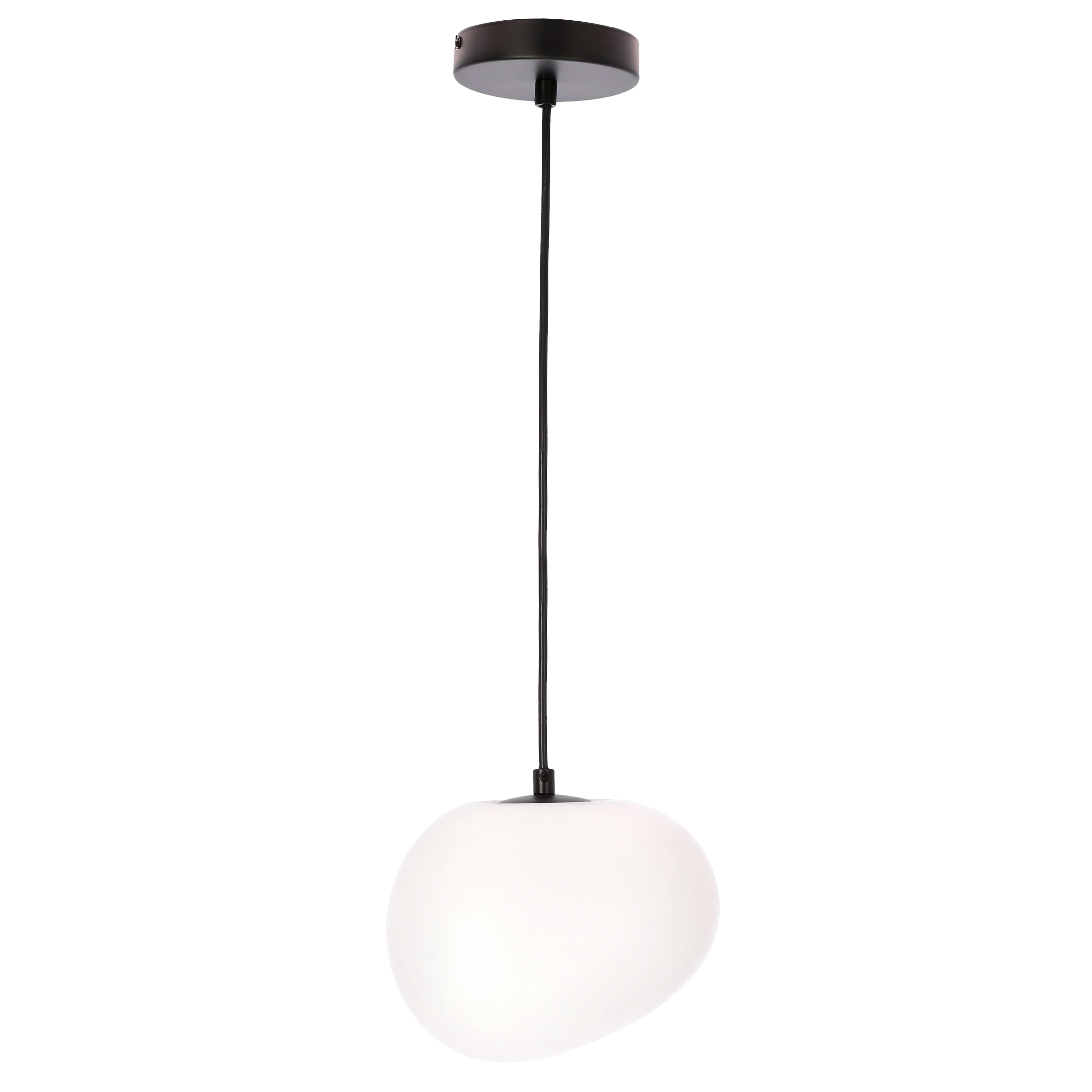 Lampa wisząca biało-czarna STONES 1xE27x40W wym: 120x20x20 cm Candellux