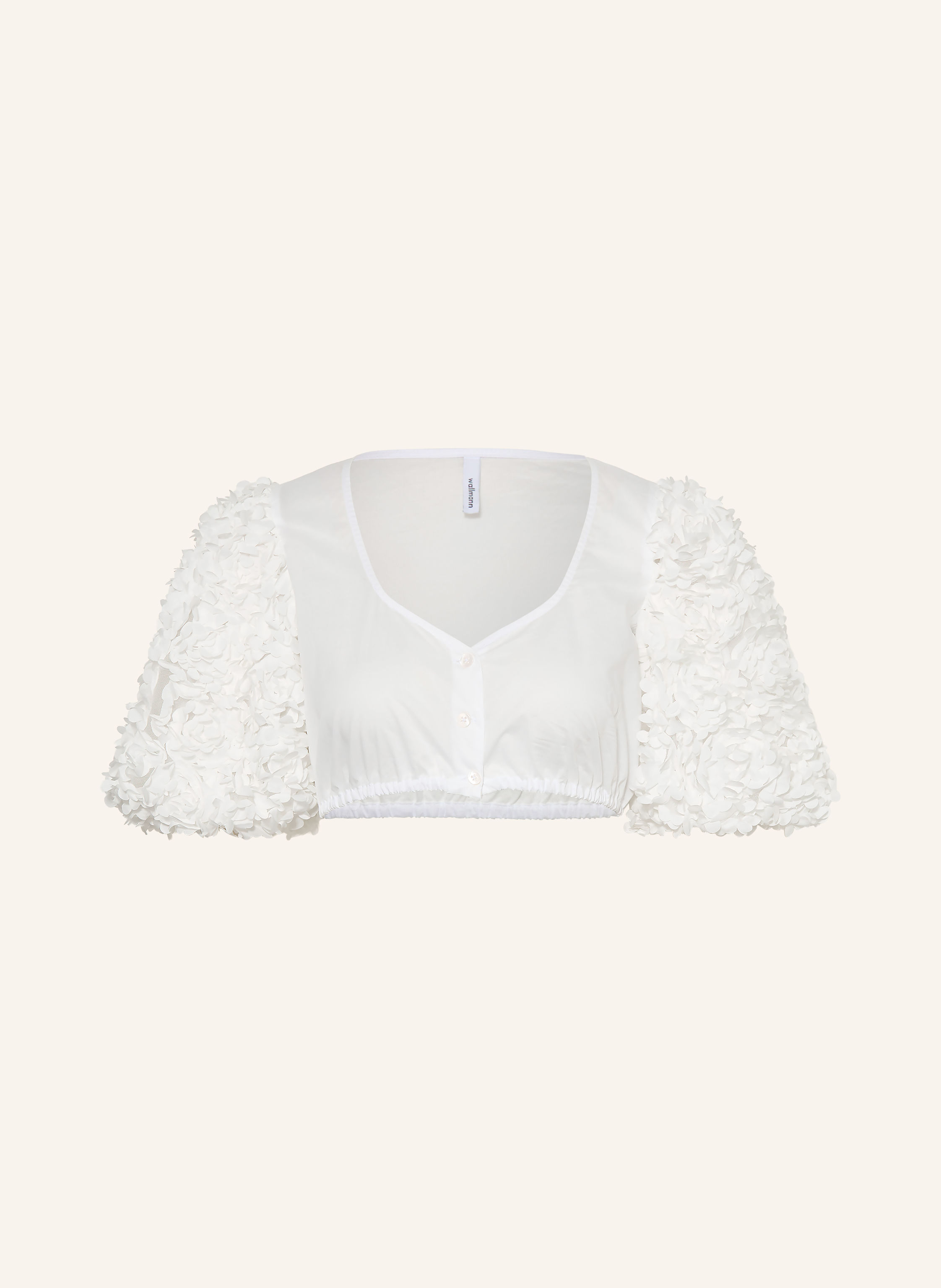 wallmann Dirndlbluse im Materialmix