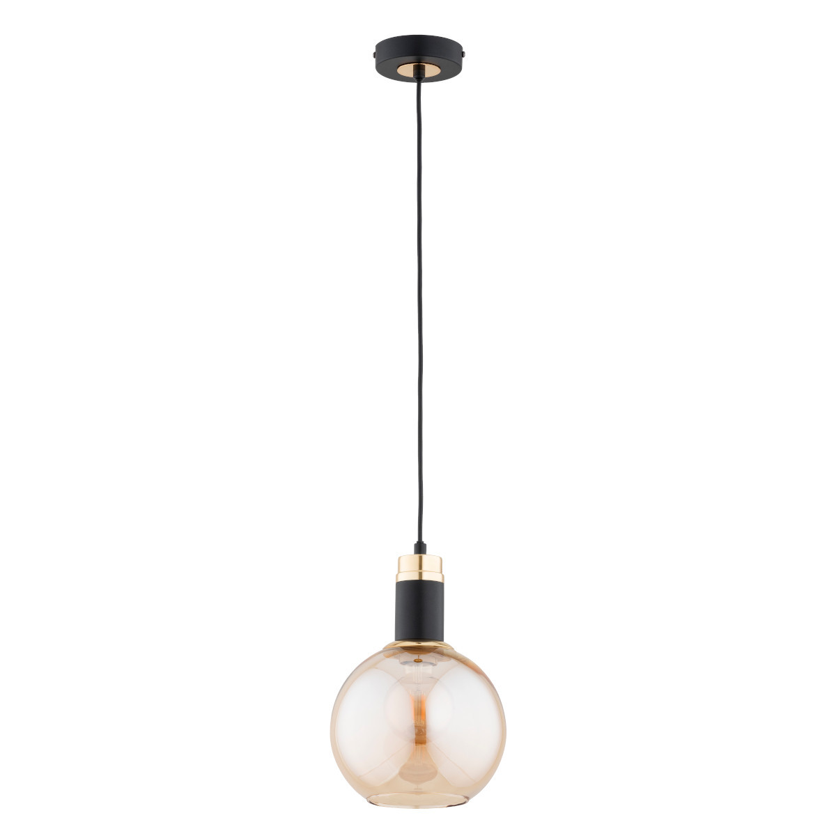 Lampa wisząca CELEST czarno-złota 1xE27x15W wym:90x20x20cm IP20 Alfa