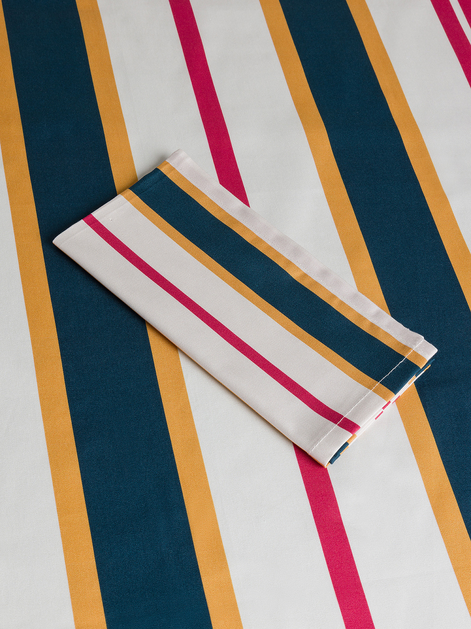 Set 4 tovaglioli in twill di cotone a righe