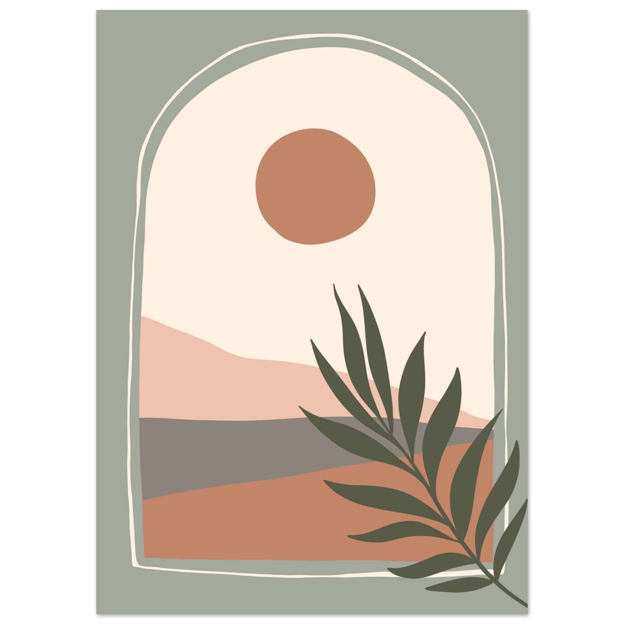 Artfulprints Poster Boho – Evening light  - 50x70 cm - Meerkleurig