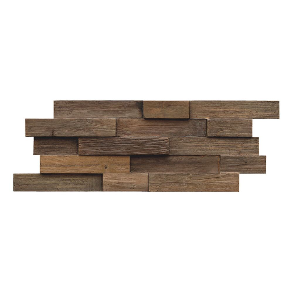 VEGGPANEL CHARRED TEAK INDO 500X200MM 1.00M²
