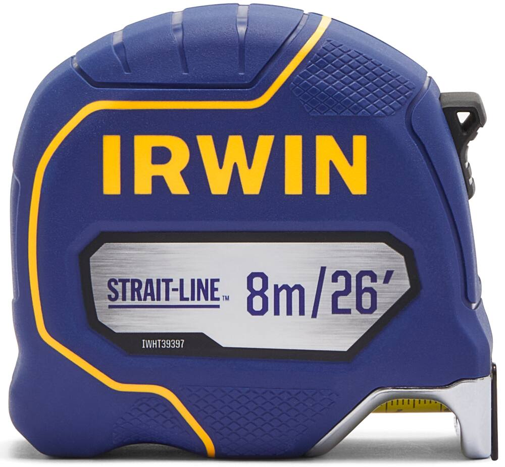 Irwin Strait-Line Speed Brake Tape Measure, 26-ft/8-m