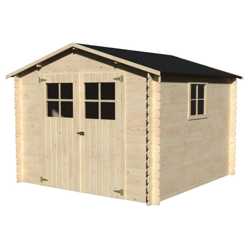 Abri de jardin en bois Mirama 19 mm 2,83 x 2,72 m DÉCOR ET JARDIN