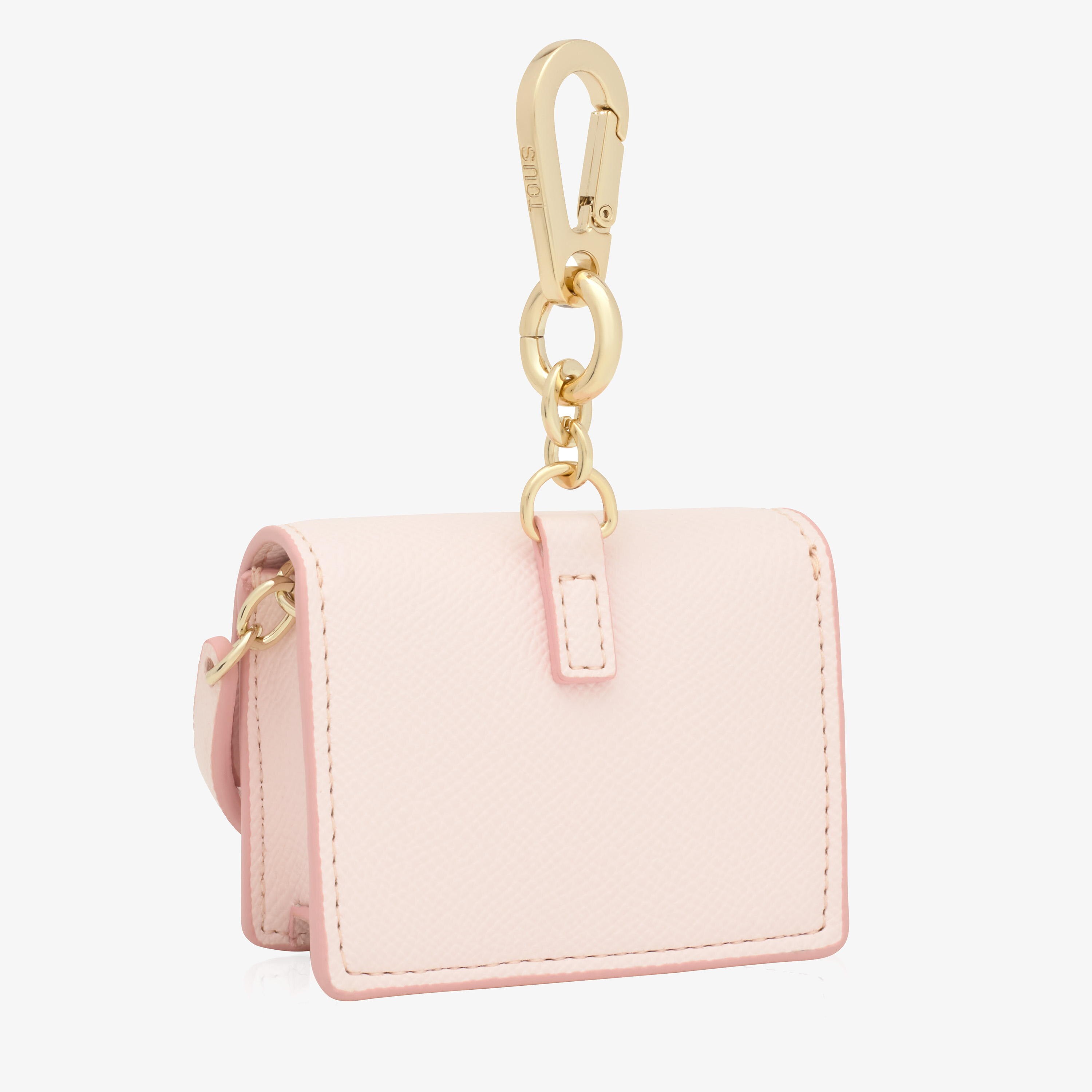 Llavero mini bandolera rosa claro Audree