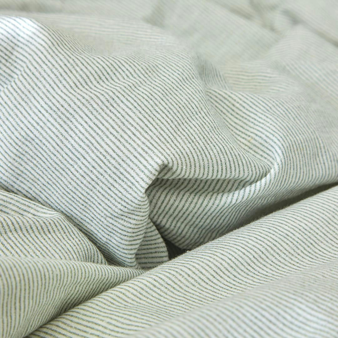 BIO CEYLAN - Housse de couette li/coton organic vert clair 140x200 cm