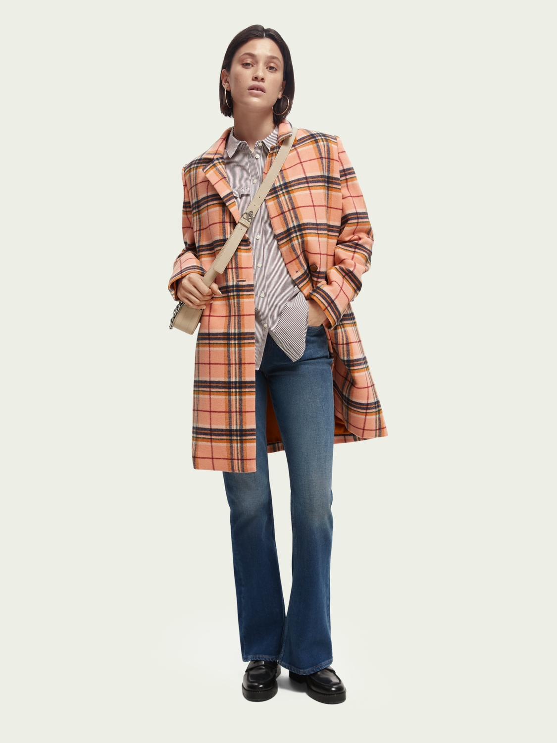 Tailored Single-Breasted Wool-Blended Coat