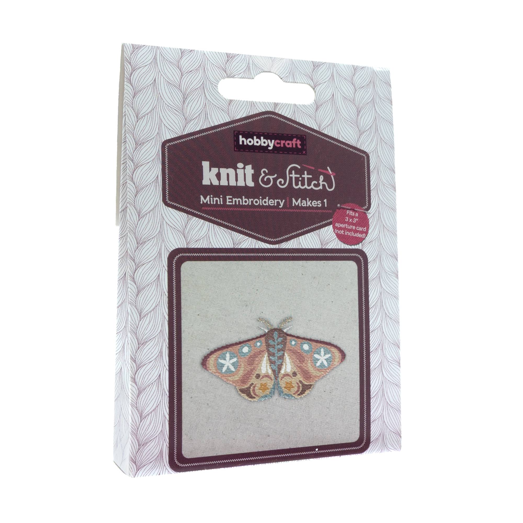 Mini Moth Embroidery Kit