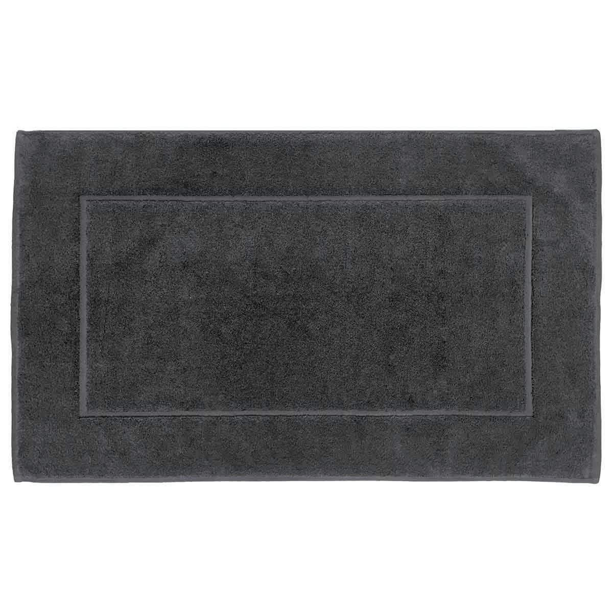 SENSOFT - Grand tapis de bain zéro twist 1000gr/m²  anthracite  60x100 cm