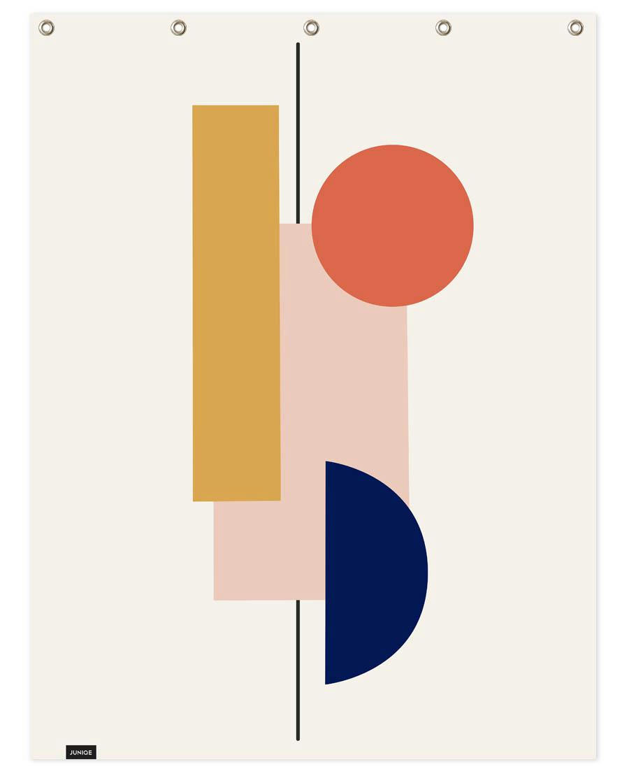 SWAY - Rideau de douche en polyester en multicolore 150x200