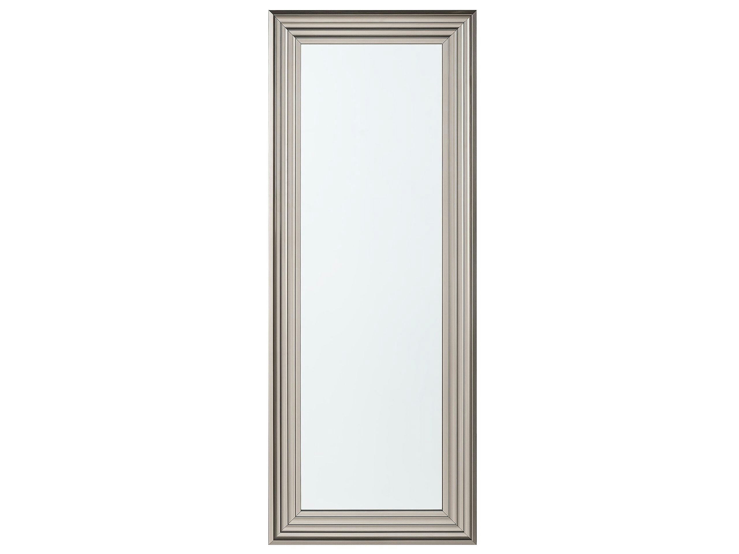 CHATAIN - Miroir en matériaux synthétiques argenté 130x50