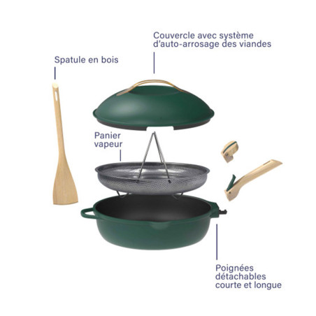 Poêle 8-en-1 La Fabuleuse Canopée 24 cm - Cookut