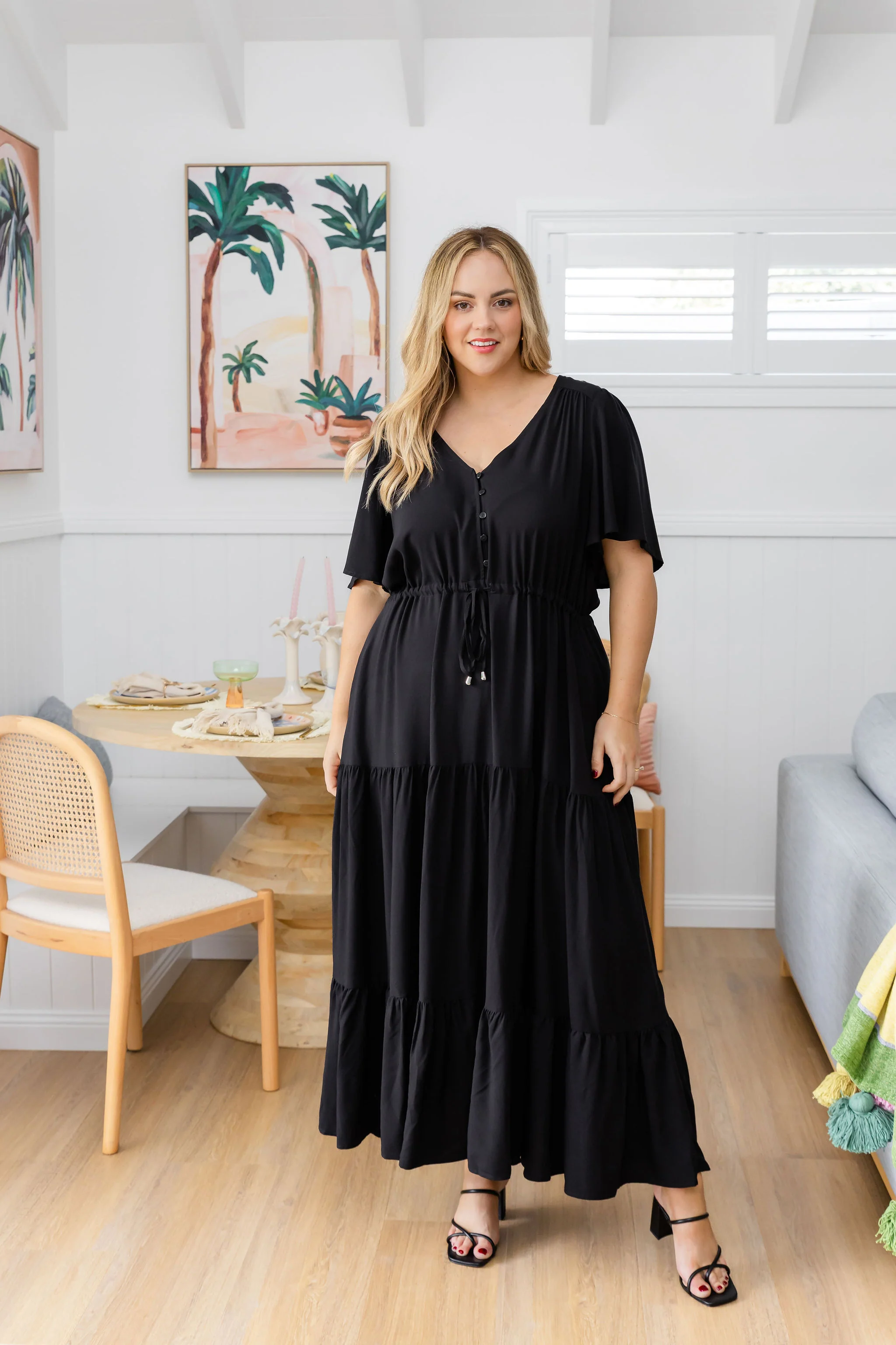 Bonnie Maxi Dress in Black
