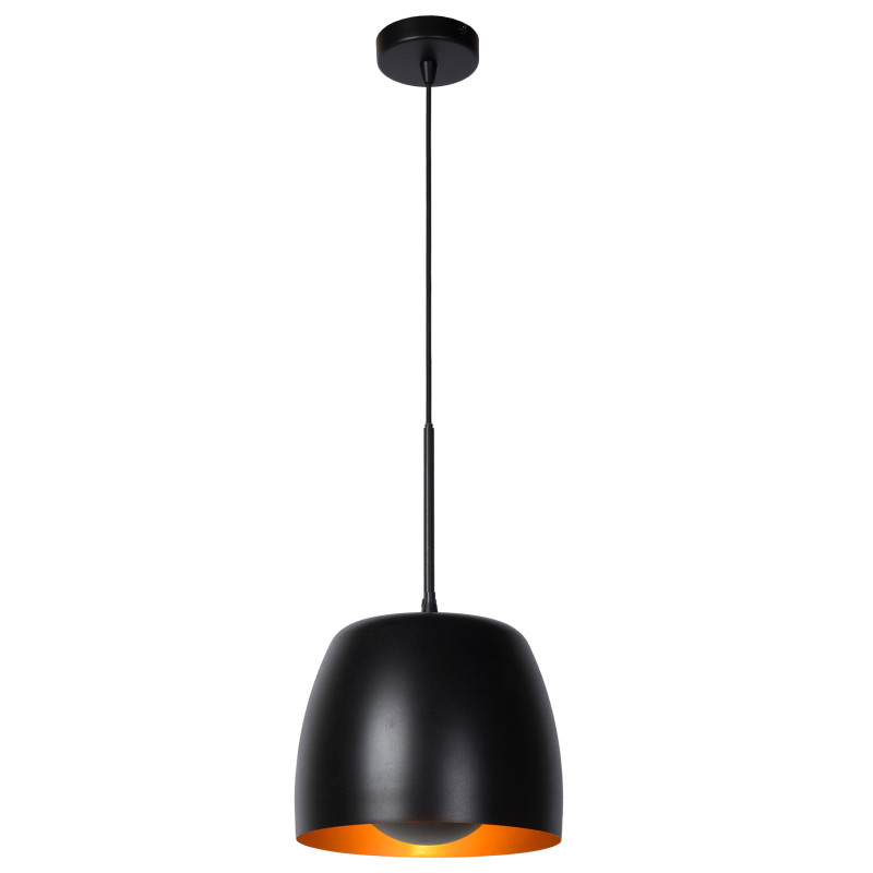 Suspension Nolan noire Ø 24 cm E27 40 W LUCIDE