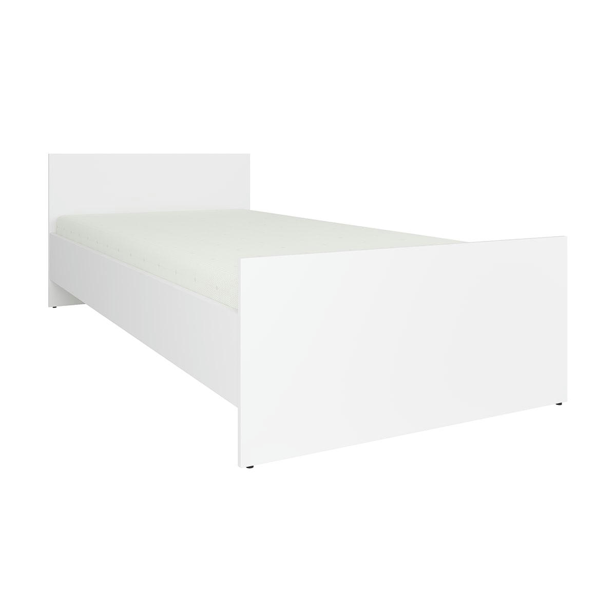 - Lit 90x200 stratifiés blanc