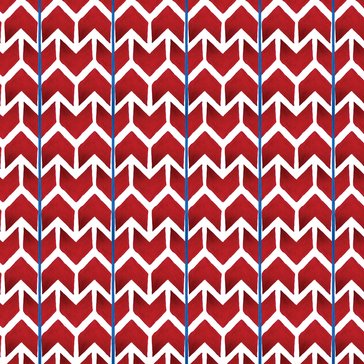 Catchii Behang Ikat Arrows red/white