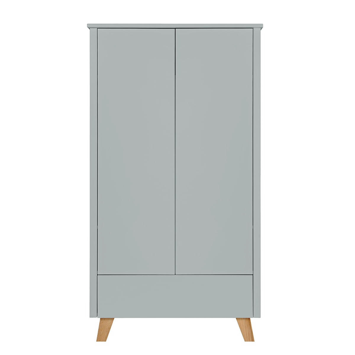 ZARA - Armoire 2 portes 1 tiroir gris