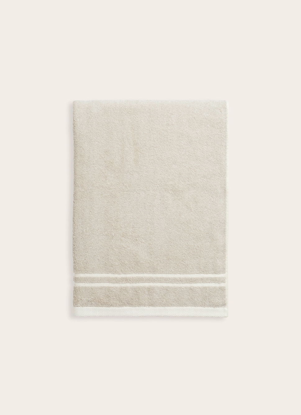 DRAP DE BAIN CHINÉ EN COTON BIO NATUREL