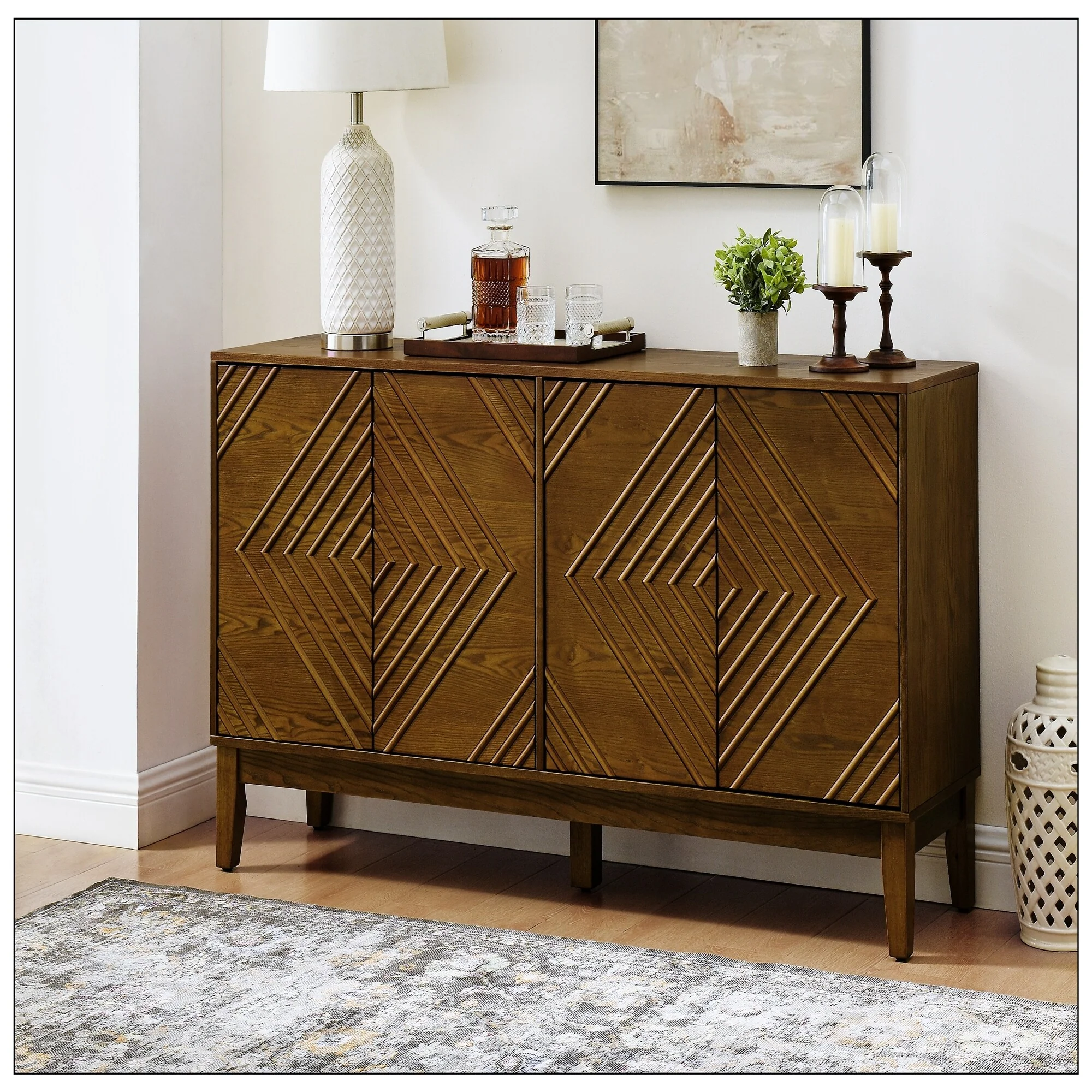 Farmhouse 60.5'' Buffet Cabinet with Storage