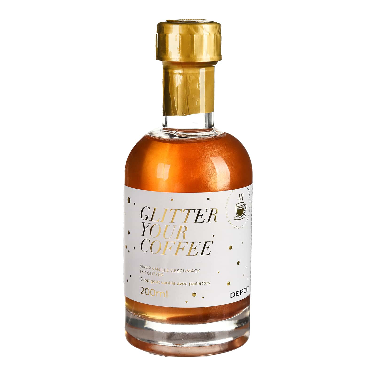 Glitzer-Sirup Vanille Klar, 200 ml