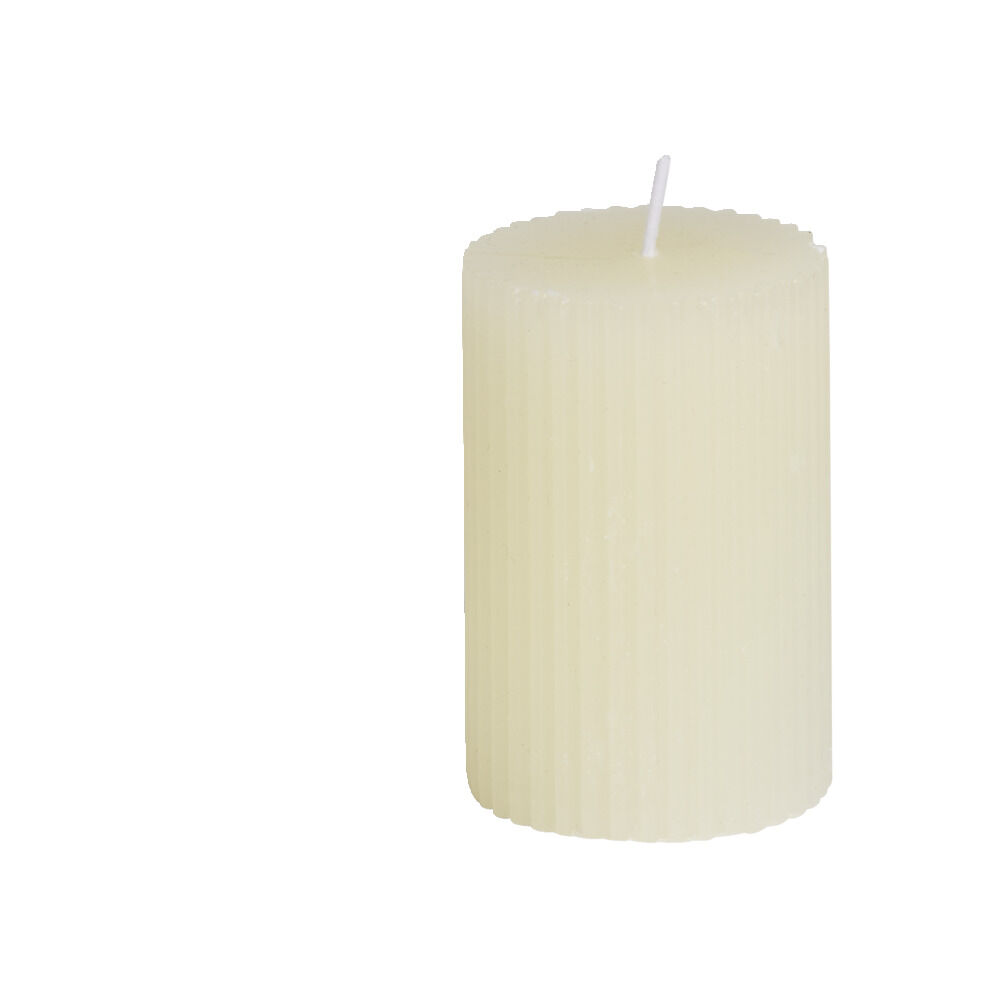 Bougie cylindrique Ø5xH7,5cm - 3 coloris
