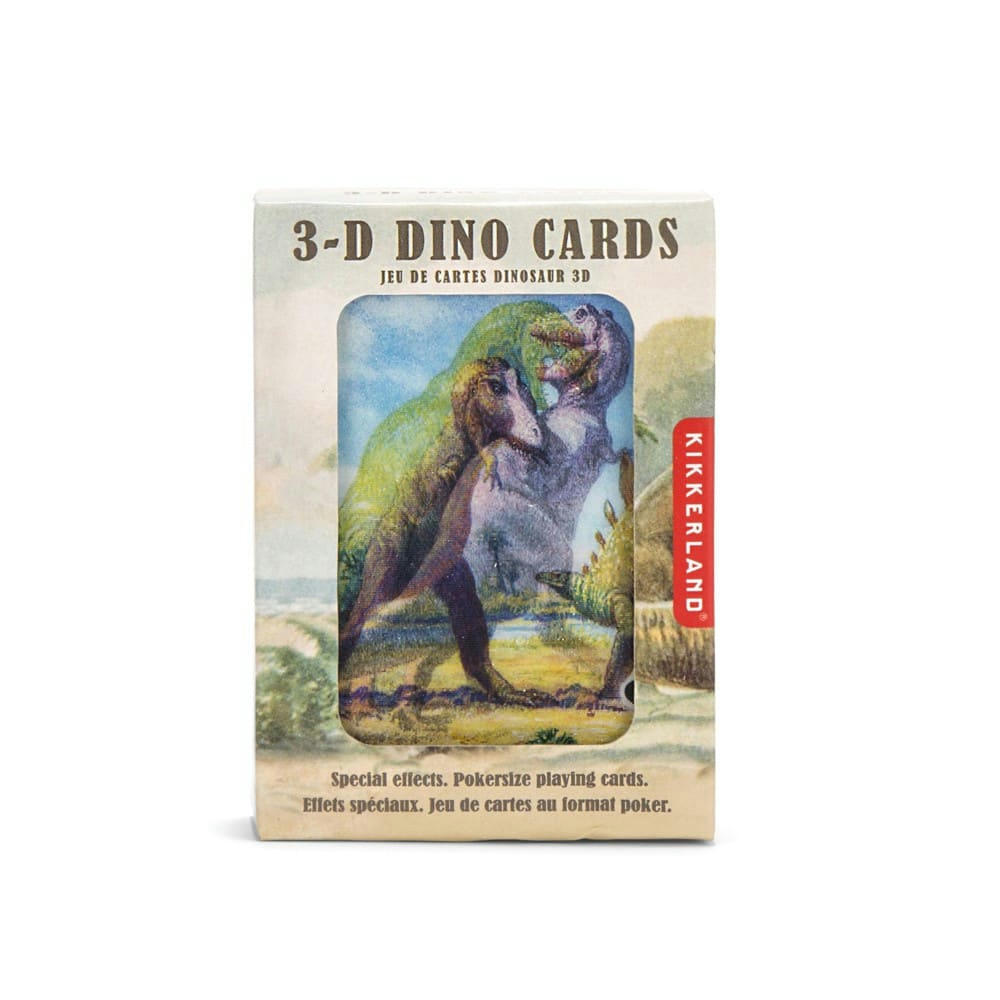 - Jeu de cartes 3d dino pvc multicolore