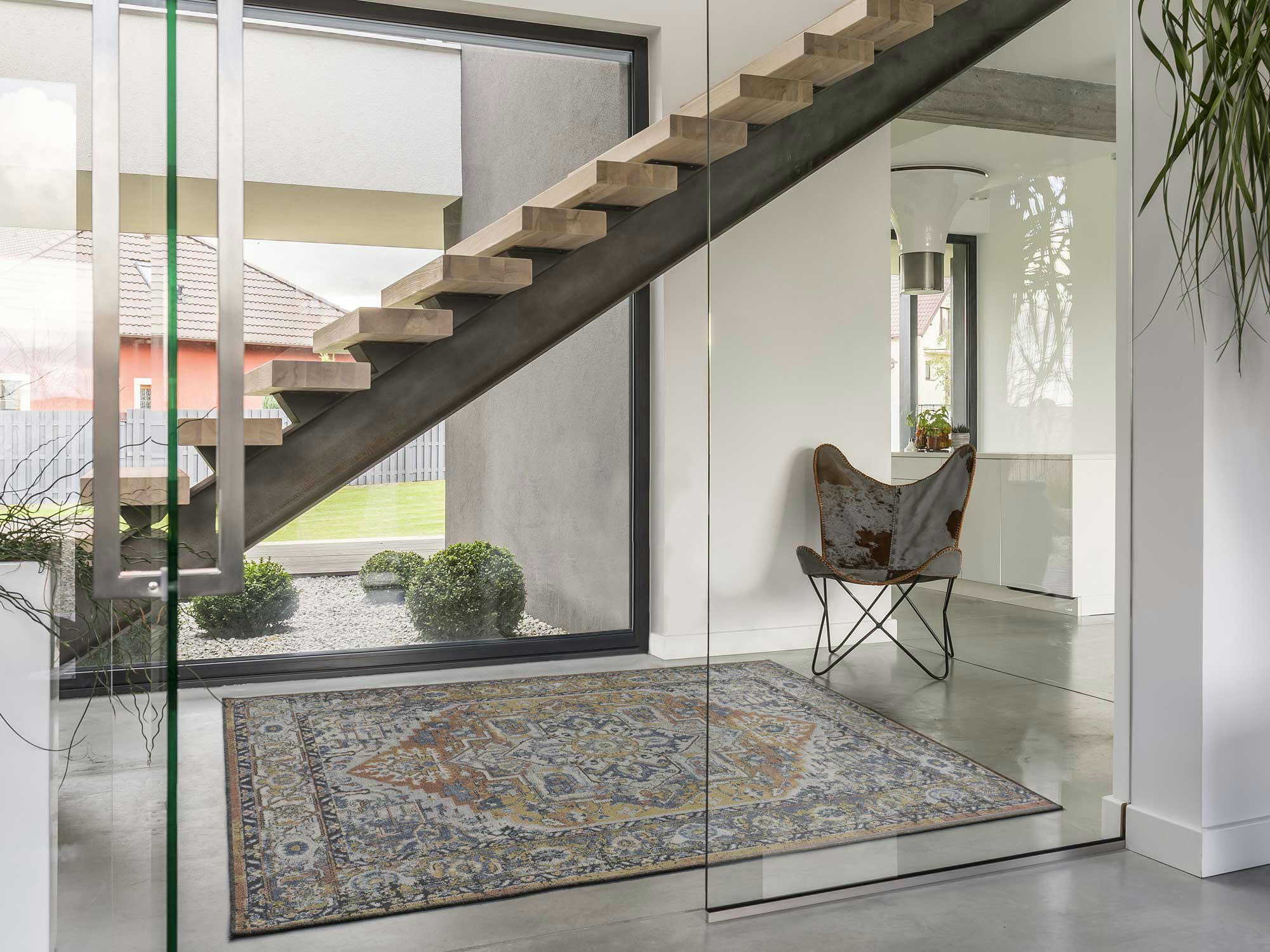 MABEL - Tapis vintage en terracotta, 200X290 cm