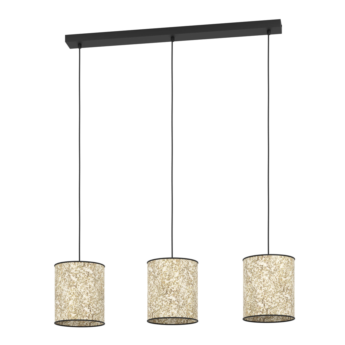EGLO hanglamp Butterburn - e27 - 86 cm - zwart/wit/groen