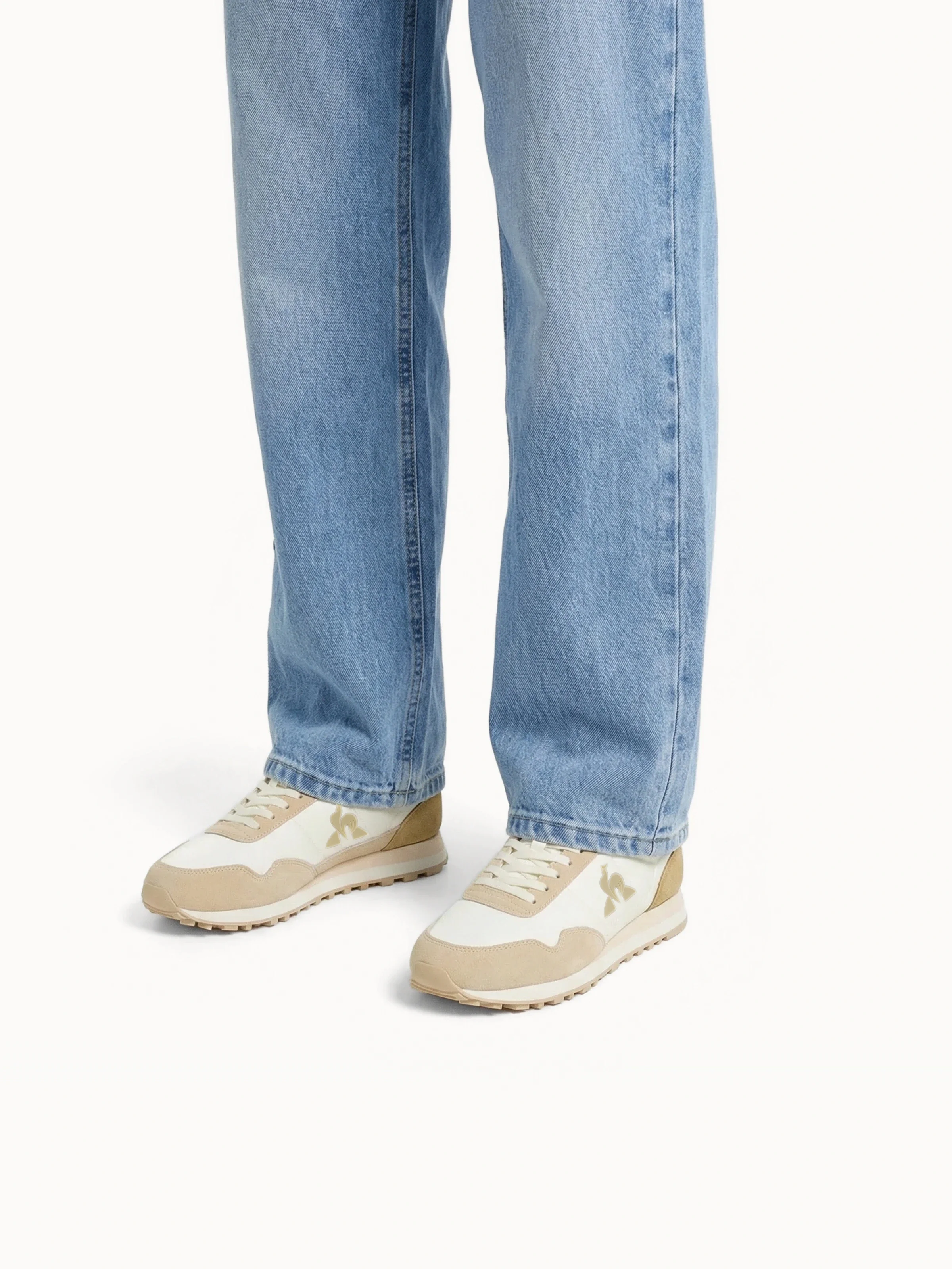 Sneakers retro-running en textile et suede Astra
