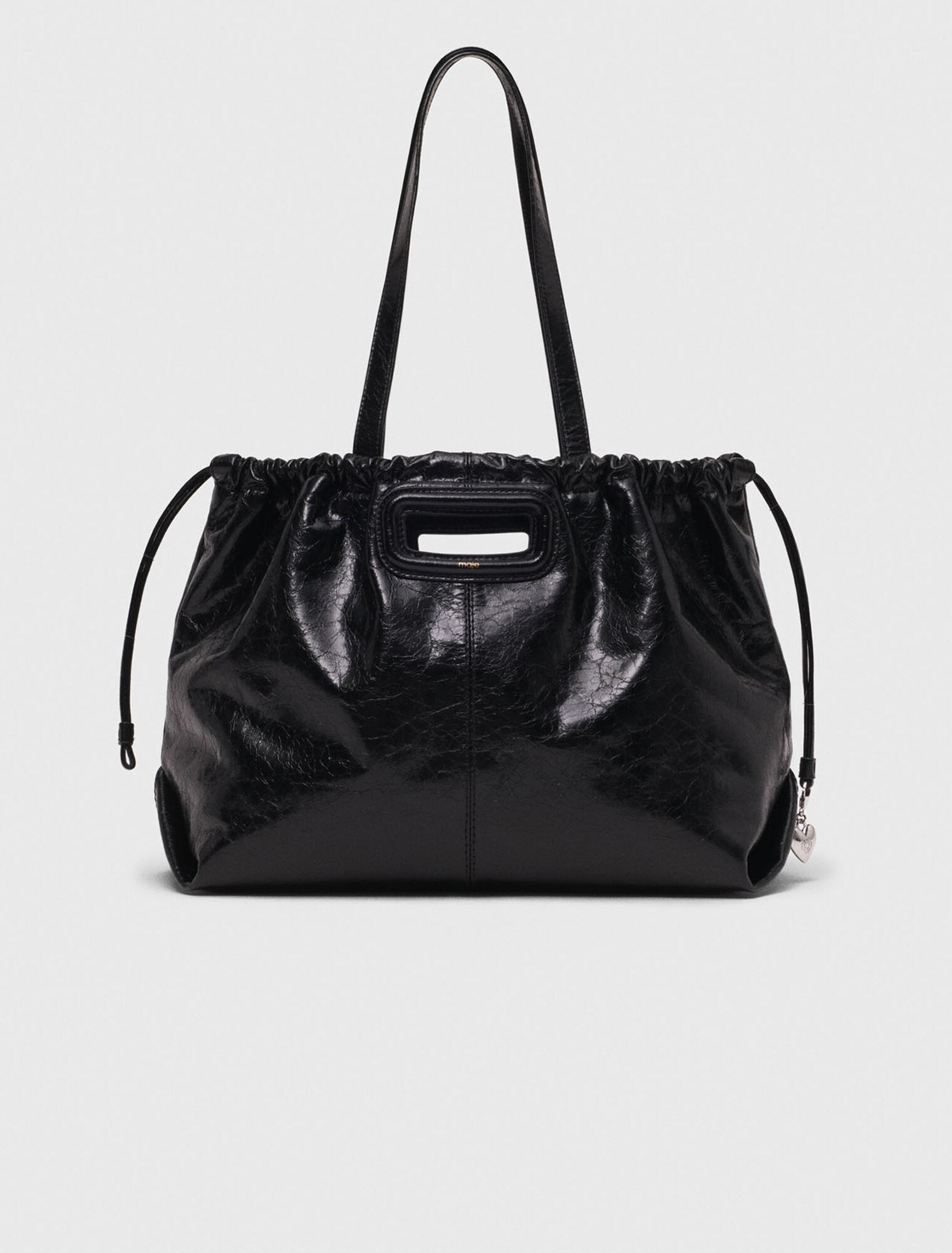 Sac M Tote en cuir craquelé