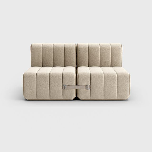 Curt-Set 4 - e.g. Flexibele 2-zitter - Jet - 9110 (Grijs   Beige)