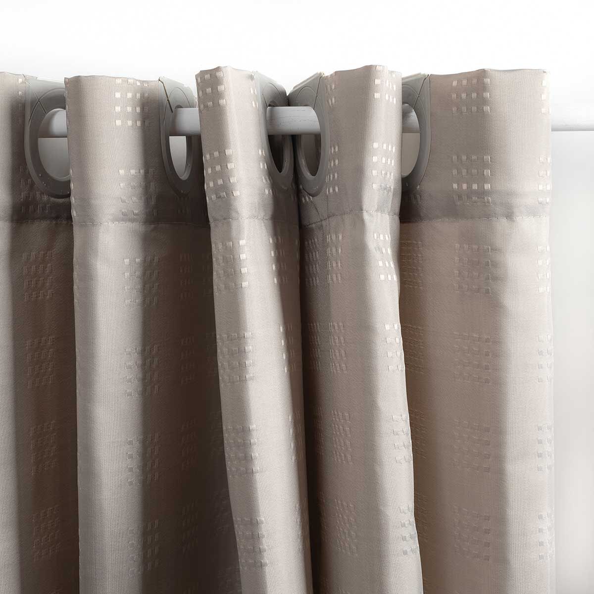 Cortina De Banho Taupe 180x200cm