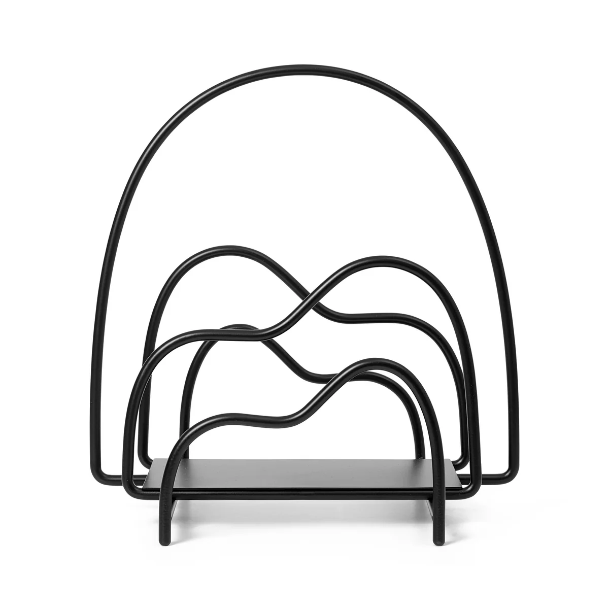 Ferm Living - Lithos Magazinständer, schwarz