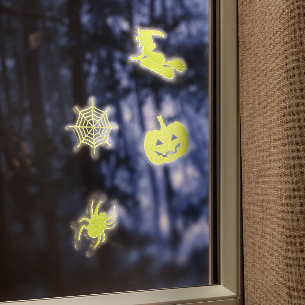 Stickers Halloween phosphorescents x4