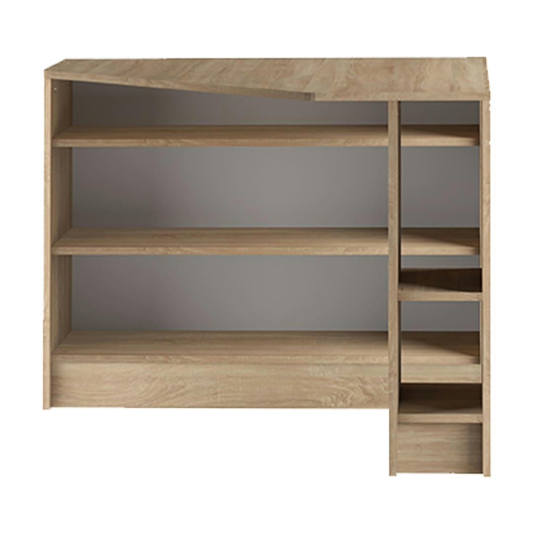 PLAN - Bureau effet bois chêne naturel