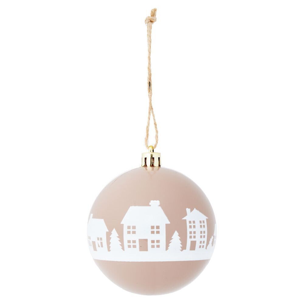 Boule de No&euml;l village Ø8cm