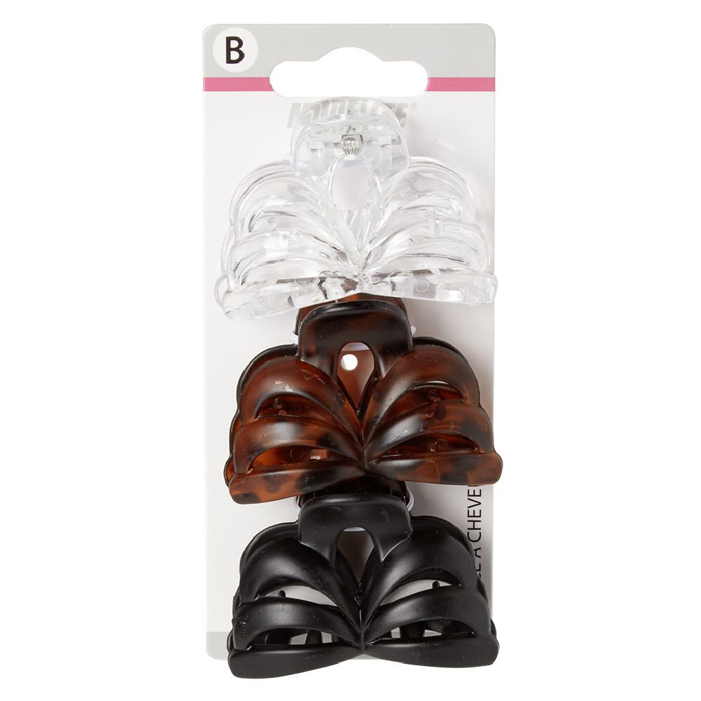 Pince crocodile design papillon L.6 cm x3