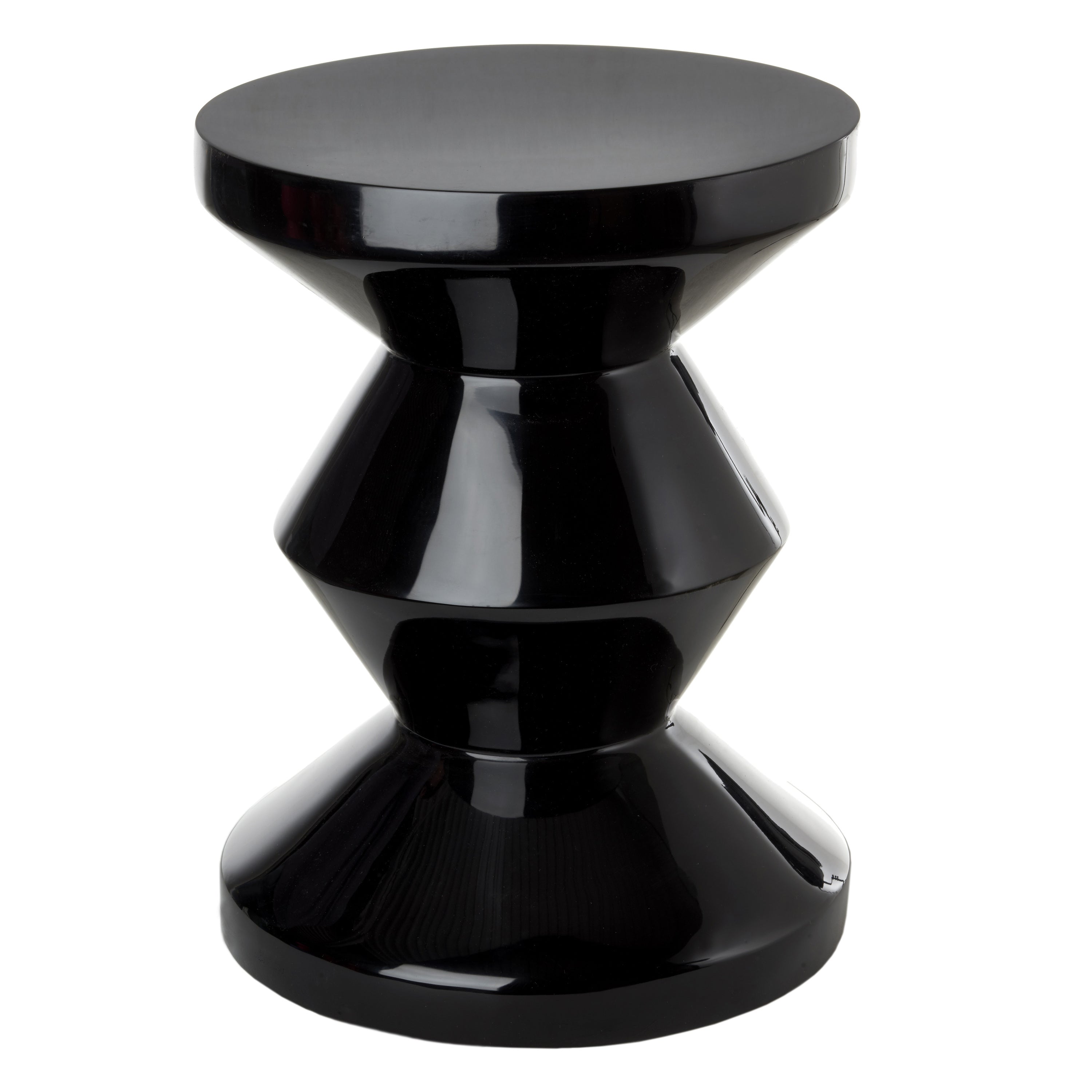 POLSPOTTEN Zig Zag Bijzettafel - Zwart