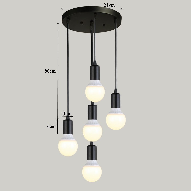 Lampa sufitowa metalowa loft r