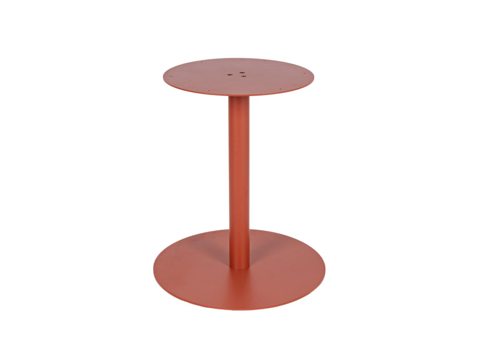 MaximaVida ronde metalen tafelpoot Portland roestbruin- extra zware 34 kg uitvoering