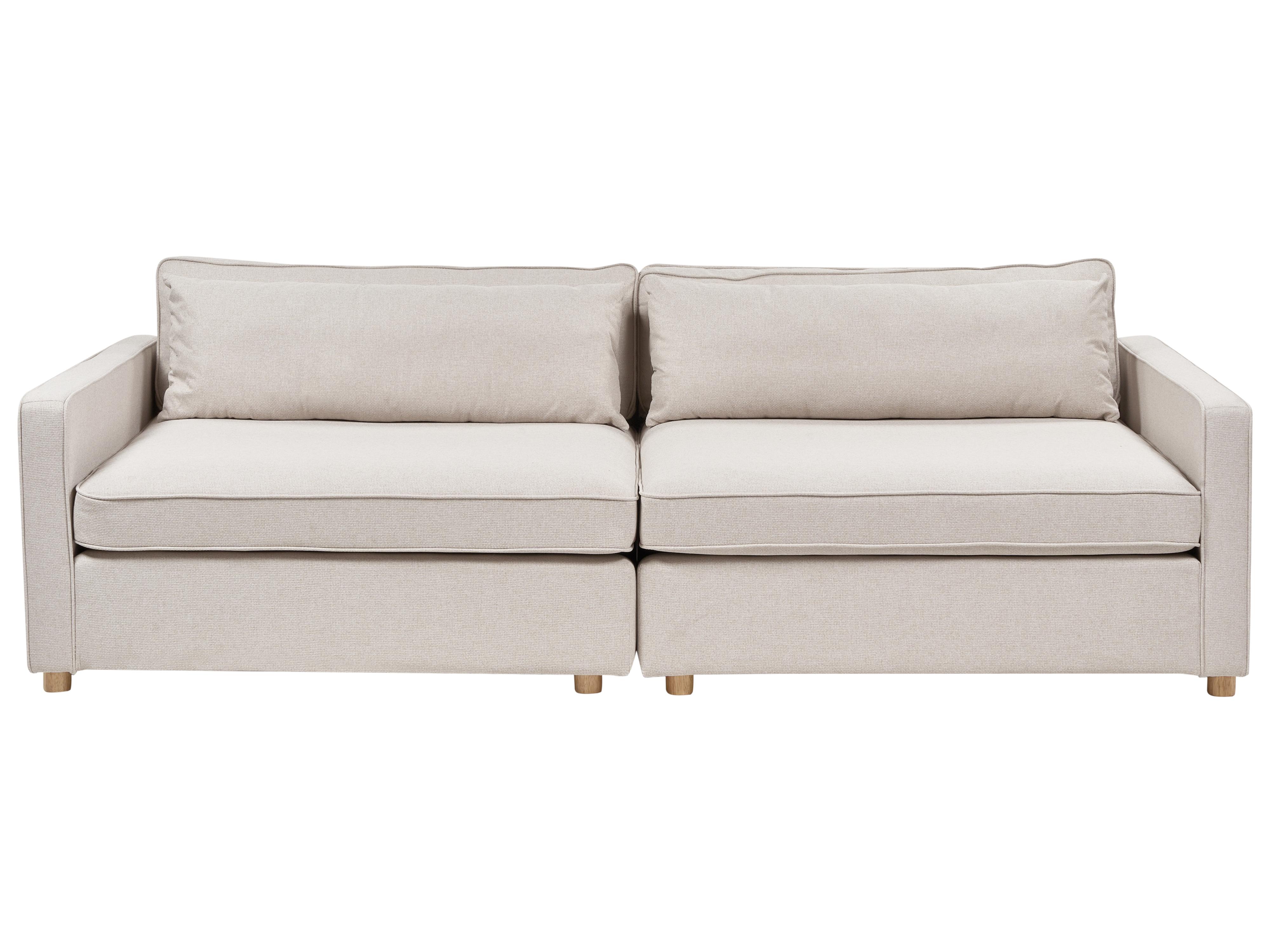 Sofa 3 Seater VINSTRA Fabric Beige
